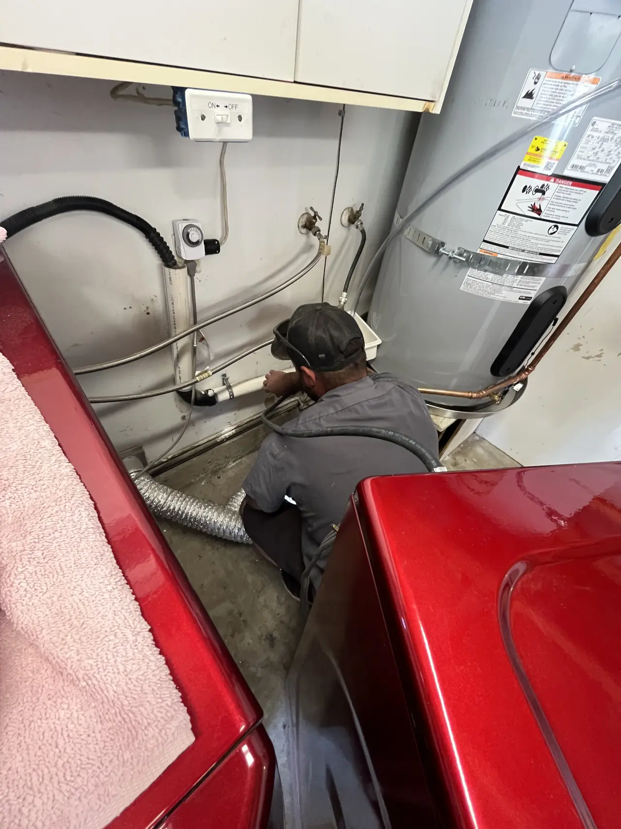 water heater installation by advanced phvac technician