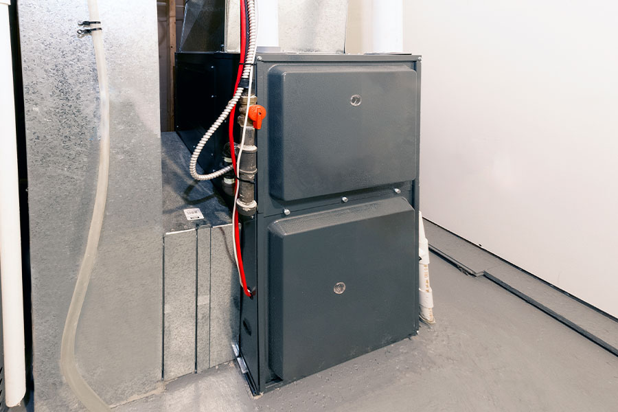 Modern HVAC equipment installed in a home in Vacaville, CA