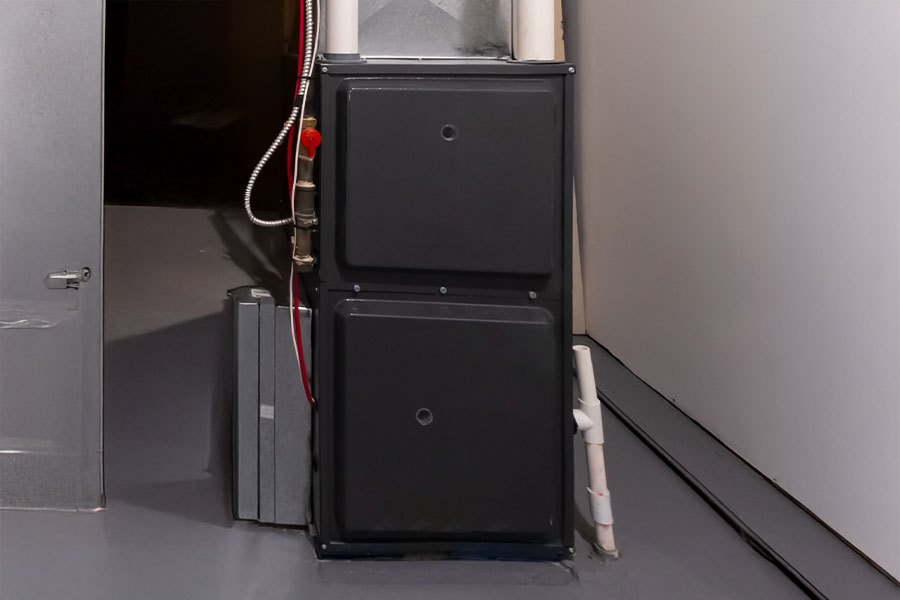High-efficiency furnace replacement installed in a Vacaville