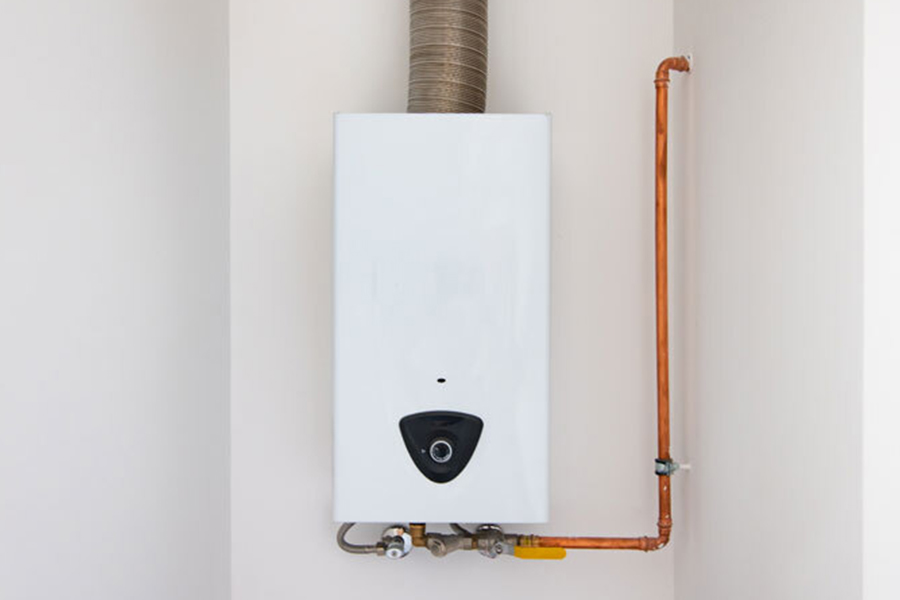 Tankless water heater components for commercial repair service
